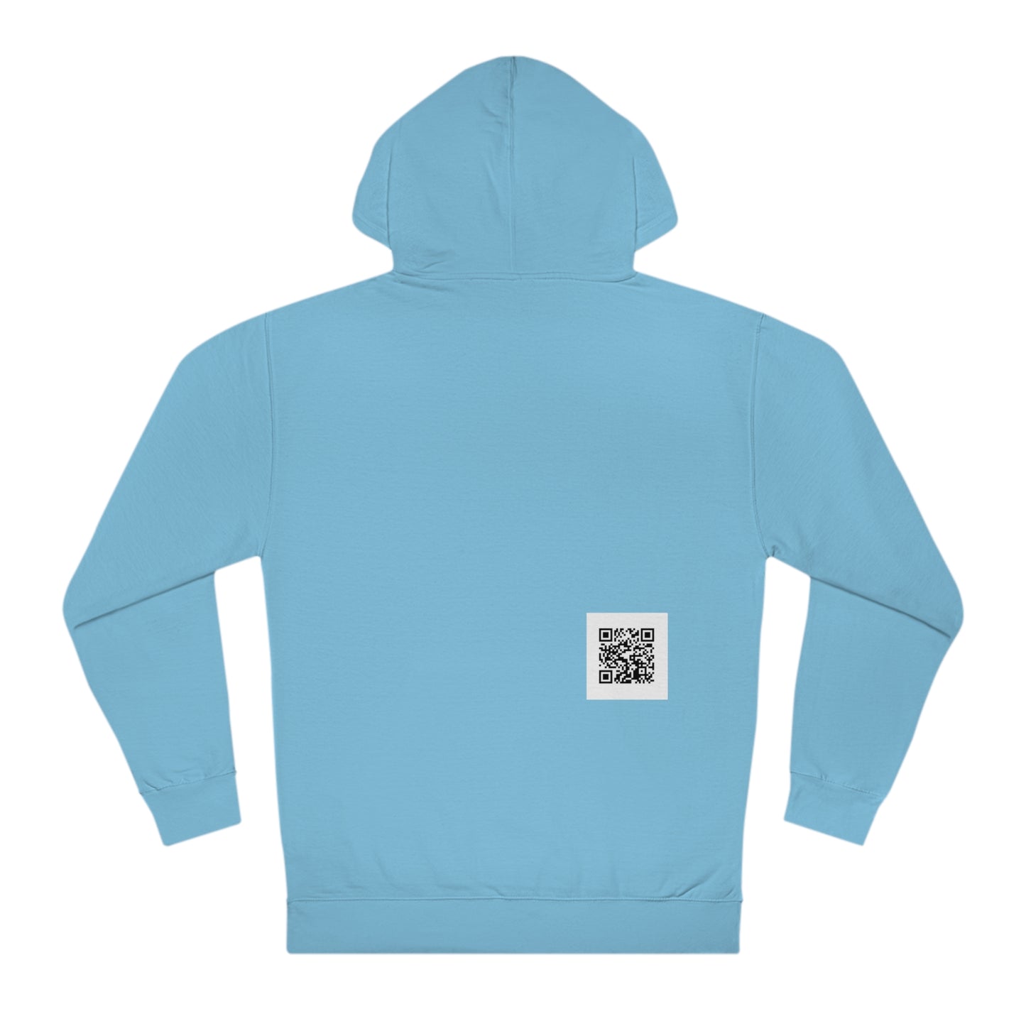 Run Race Fuel Repeat  Unisex Hooded Sweatshirt with QR code "The person who starts a race is not the sam person who finishes