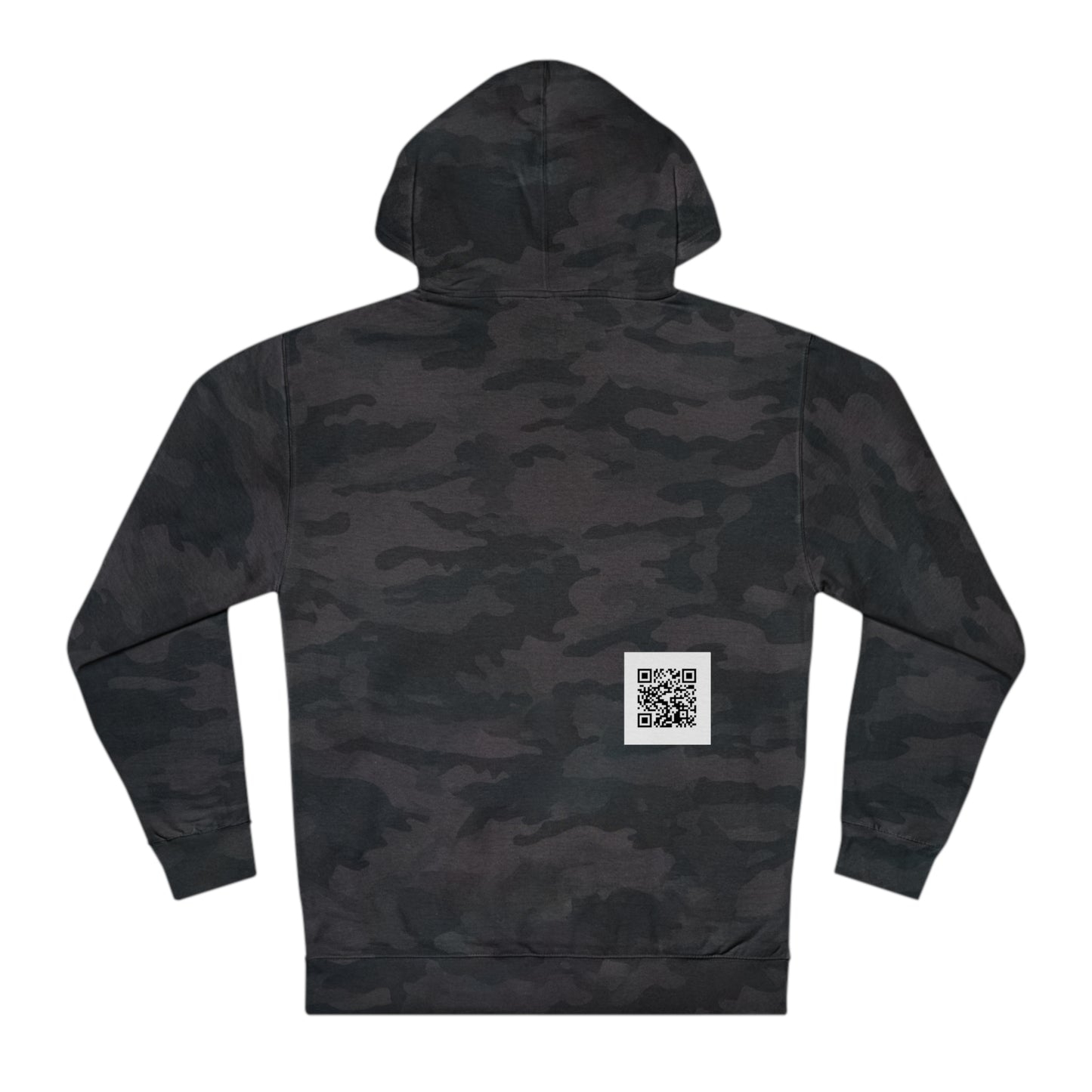 Run Race Fuel Repeat  Unisex Hooded Sweatshirt with QR code "The person who starts a race is not the sam person who finishes