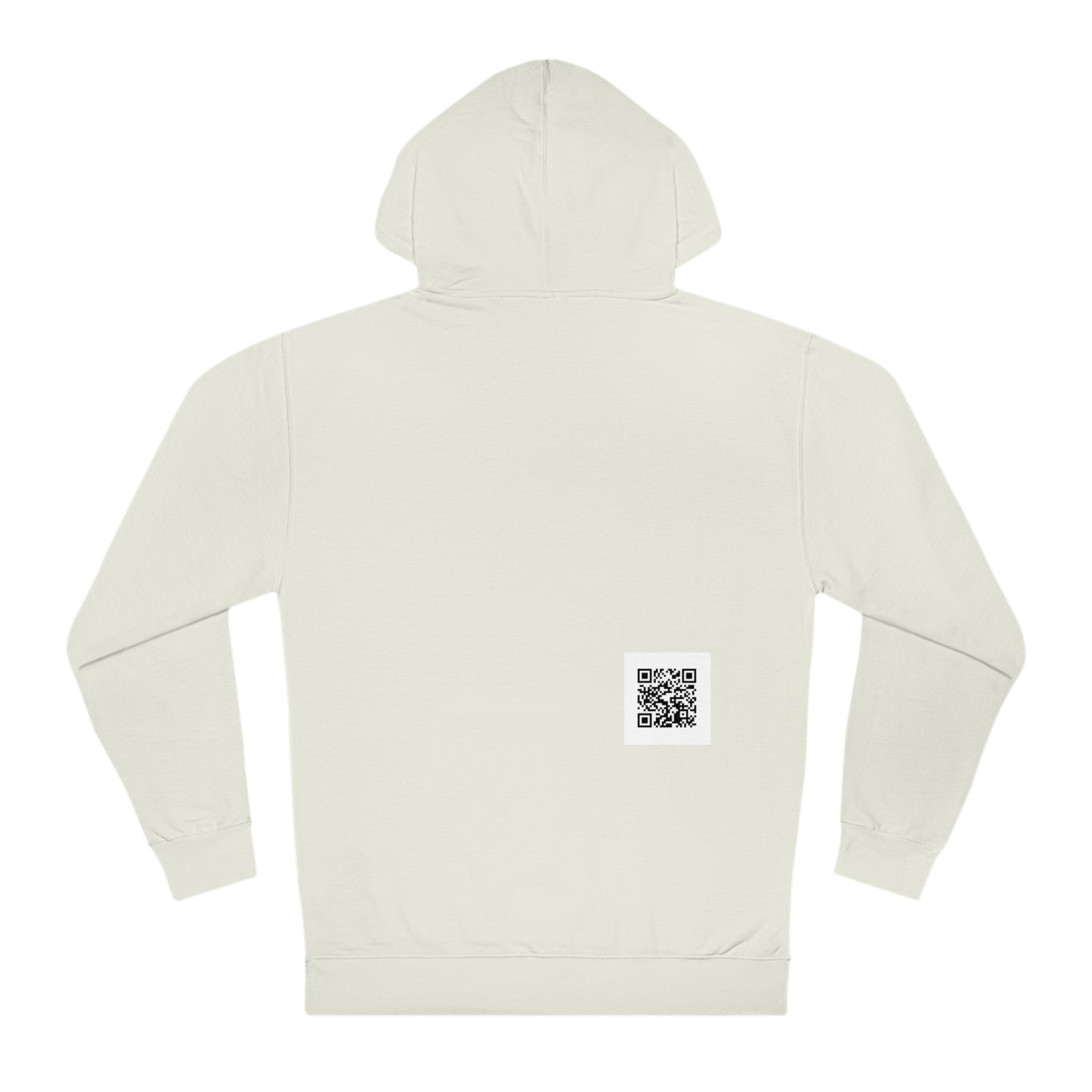 Run Race Fuel Repeat  Unisex Hooded Sweatshirt with QR code "The person who starts a race is not the sam person who finishes